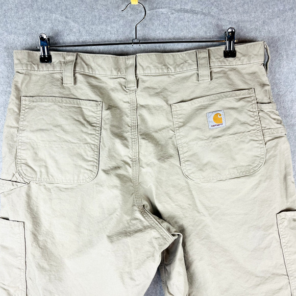 Carhartt Mens Size 40 Shorts Work Shorts Work Tan Pockets - Picture 8 of 9